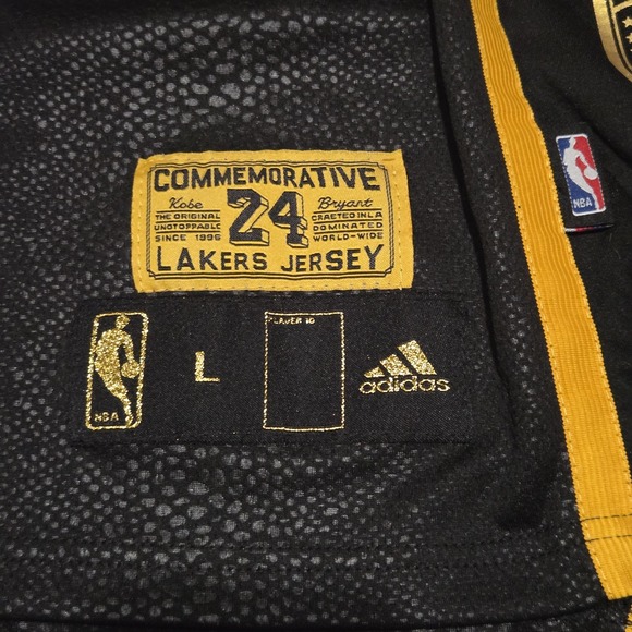 Men's‎ Kobe Bryant Los Angeles Lakers Commemorative Retirement Jersey sz Large - Picture 3 of 12
